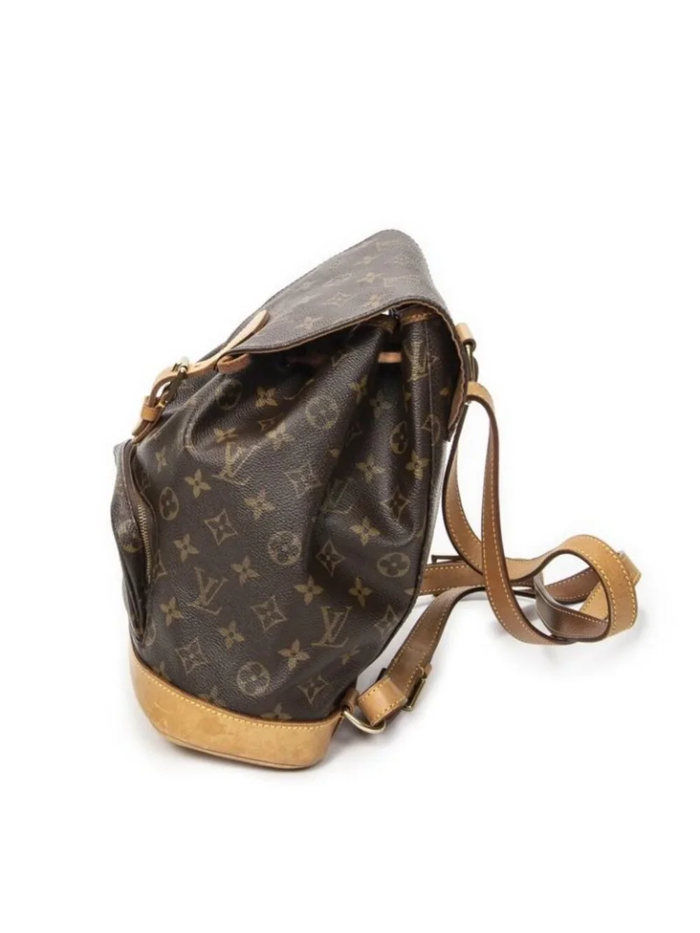 Louis Vuitton Montsouris Brown Monogram Canvas Shoulder Bag - Picture 3 of 10